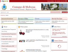 Tablet Screenshot of comune.molvena.vi.it